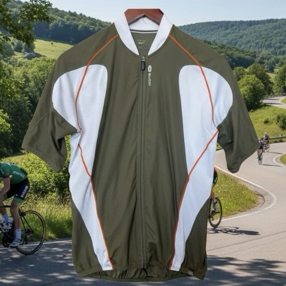 Sugoi Womens Cycling Jersey Medium Pewter Gray Full Zip Short Sleeve Bike Shirt